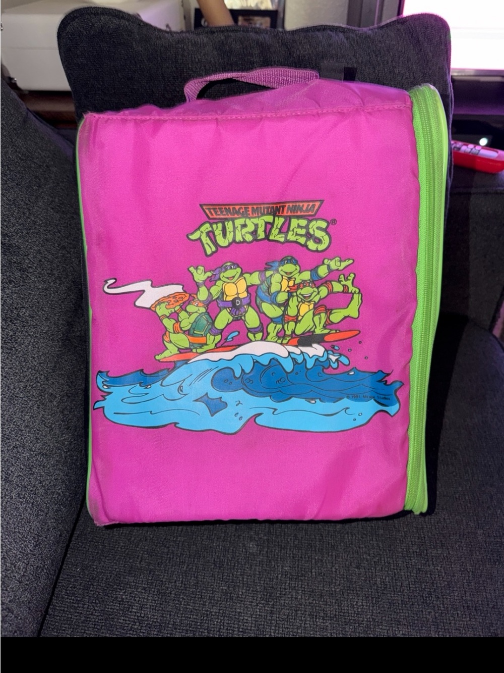Vintage Teenage Mutant Ninja Turtles Backpack/Book Bag – Retro 1991 TMNT